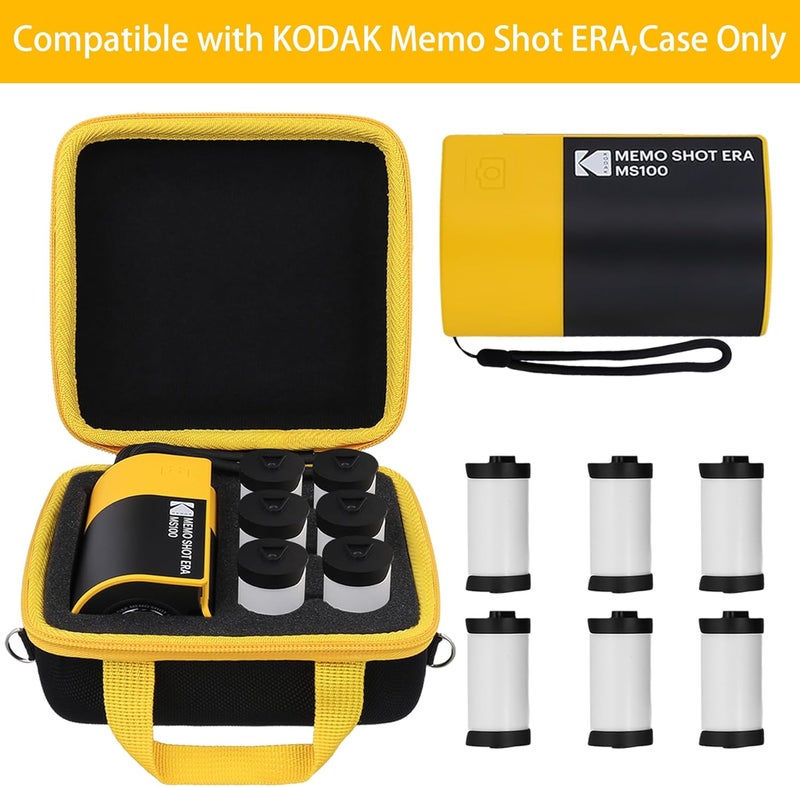 Khanka Hard Case Replacement for KODAK Memo Shot ERA Kids Instant Digital Camera and Photo Label Printer Bundle. (Black) - Image 5